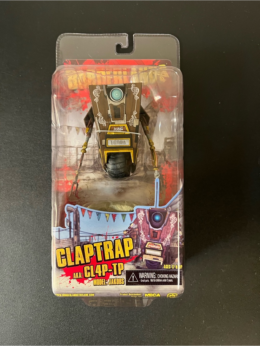 NECA: Borderlands - Claptrap CL4P-TP - Model Jakobs (Action Figure, 2012) New